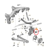 Supporto braccio posteriore AUDI Q7 3.0 TDI PORSCHE Cayenne 3.0 Diesel